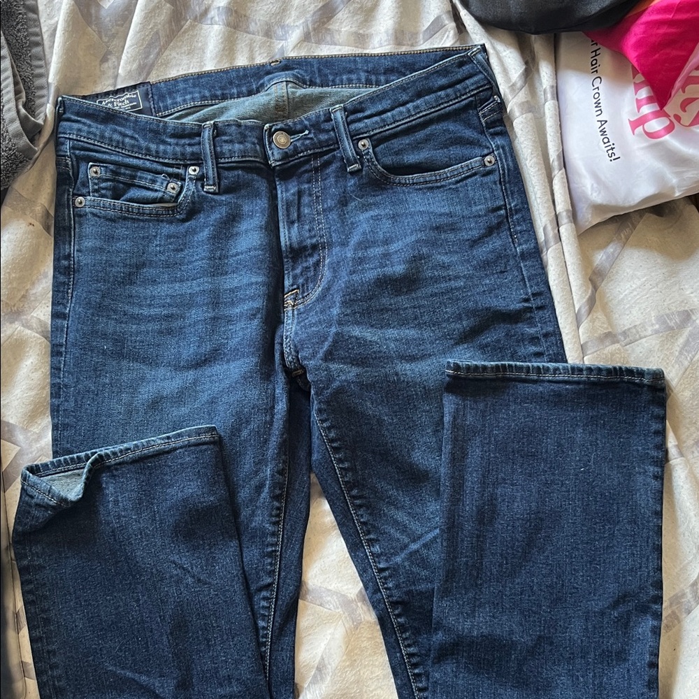 Abercrombie & Fitch Dark Blue Bootcut Jeans